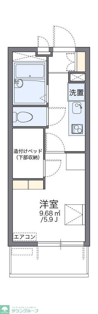 レオパレスWAO WAO(1K/4階)の間取り写真