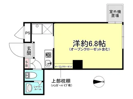 ポストハウス橋本(1K/5階)の間取り写真