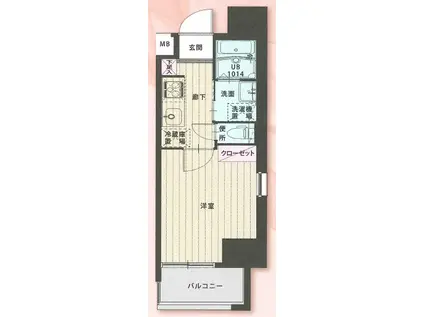 MARK AVENUE TOWER 久留米 NO99(1K/11階)の間取り写真