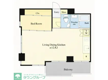 押上PARK SQUARE(1LDK/6階)の間取り写真