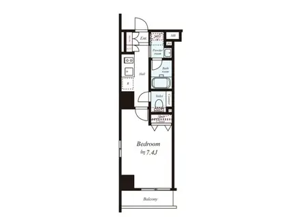 フュージョナル浅草DUE(1K/6階)の間取り写真