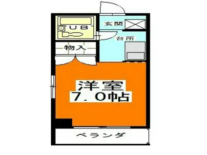 富田町共同ビル(1K/5階)の間取り写真