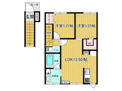 ファーレエストII 十和田宅建メイト(2LDK/2階)の間取り写真