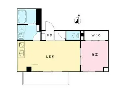 サンシエ神戸元町(1LDK/1階)の間取り写真