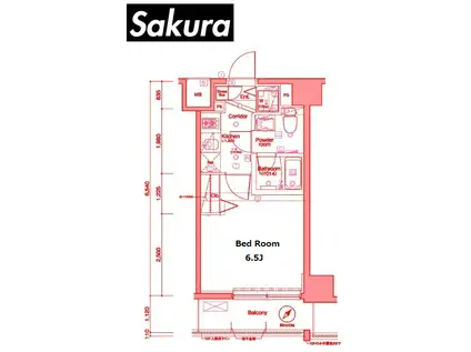 SYNEX 横濱阪東橋II(1K/10階)の間取り写真