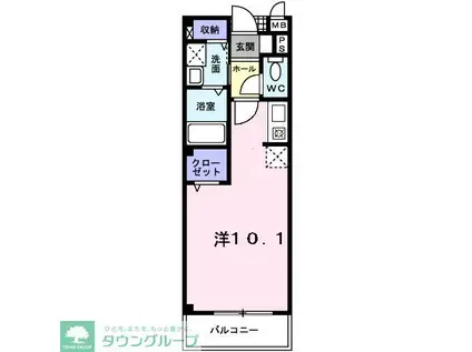 エスト グリシーナ(ワンルーム/2階)の間取り写真