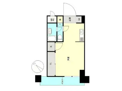 ライオンズマンション西新宿第五(1K/4階)の間取り写真