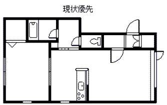 レールデュタン I II(1LDK/1階)の間取り写真