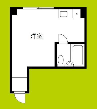 プログレス駒川(ワンルーム/3階)の間取り写真