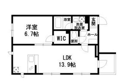 グレースポイント(1LDK/2階)の間取り写真