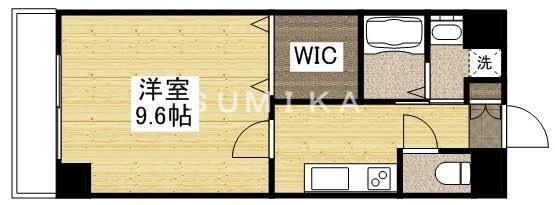 ASプレミアム表町(1K/7階)の間取り写真