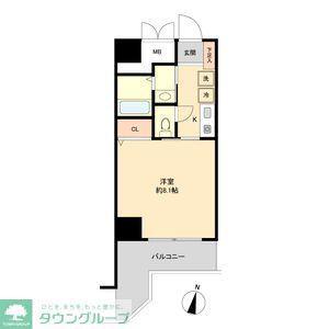 ISM金山(1K/8階)の間取り写真