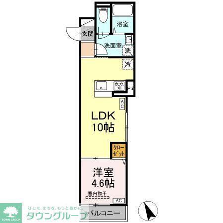 セレスティア京島(1LDK/3階)の間取り写真