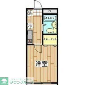 グリーンヒル西高根(1K/1階)の間取り写真