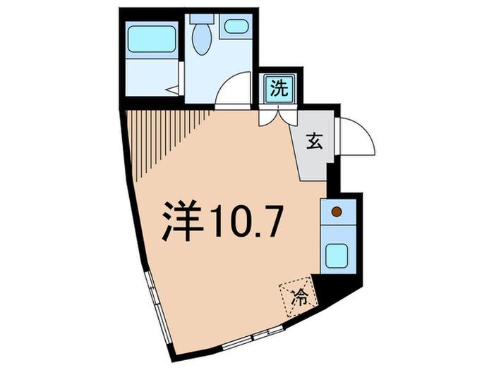 CORTILE SETAGAYA(ワンルーム/3階)の間取り写真