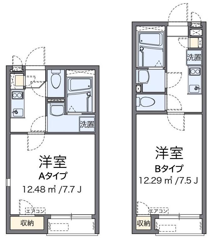 レオネクスト春(1K/1階)の間取り写真