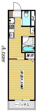 ネクサス広古新開(1K/3階)の間取り写真
