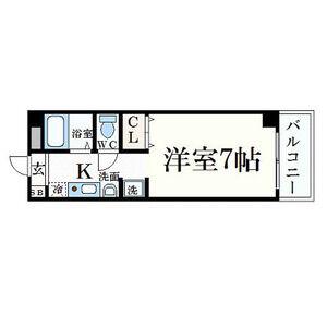 ヒューマンハイツ(1K/5階)の間取り写真
