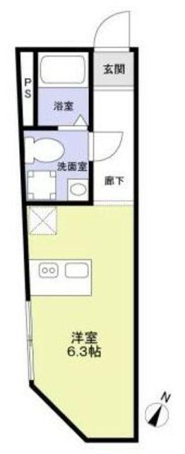URBAN NEST 杉並(ワンルーム/3階)の間取り写真