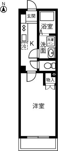 COMFORT97(1K/2階)の間取り写真