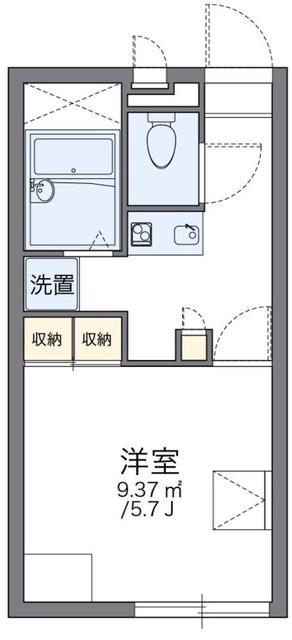 レオパレスジャスミン(1K/2階)の間取り写真