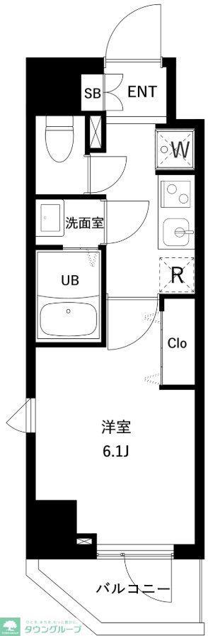 アーバンパーク南行徳レジデンス(1K/2階)の間取り写真
