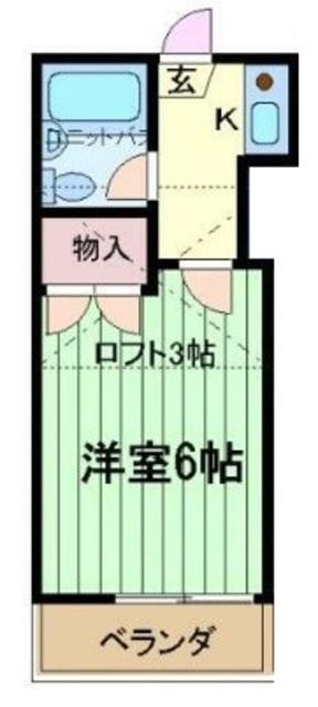 レオパレス上青木西第2(1K/1階)の間取り写真