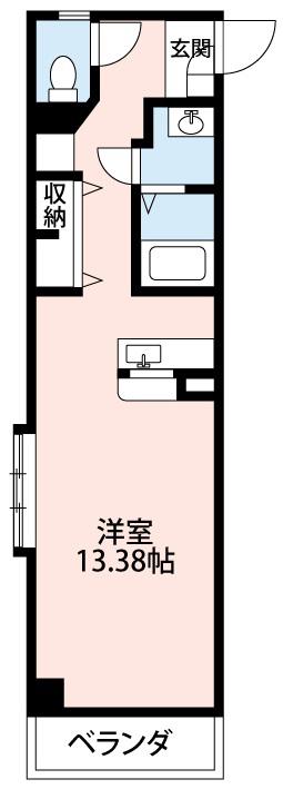 POGGIOALSOLETRE(ワンルーム/2階)の間取り写真