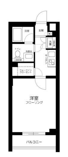 ルーブル中馬込弐番館(1K/4階)の間取り写真