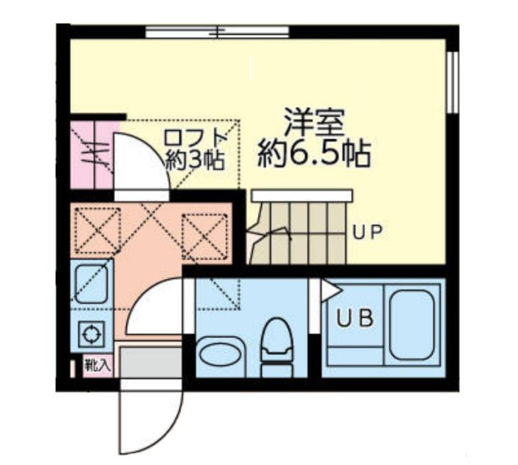 ハイムカノア(1K/1階)の間取り写真