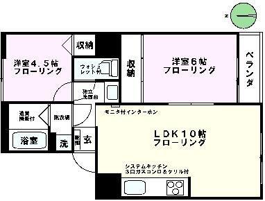 オルメド(2LDK/2階)の間取り写真