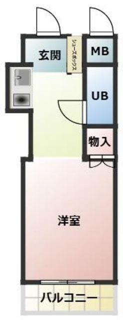 R FIELDS GYOTOKU(1K/5階)の間取り写真
