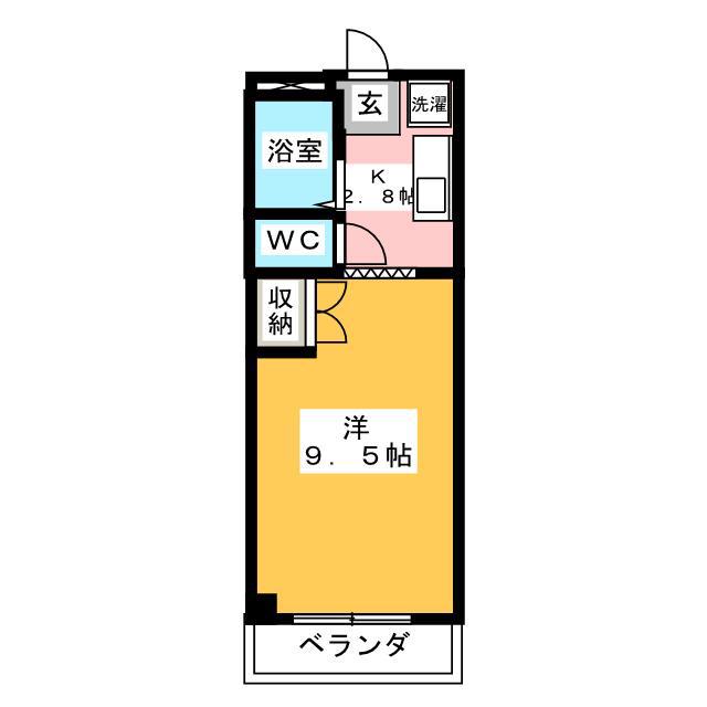 第2後藤コーポ(1K/2階)の間取り写真