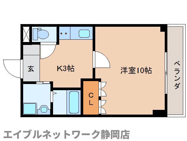シティ・コート葵(1K/5階)の間取り写真