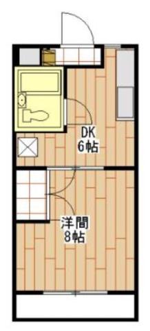 マンションアランフェス(1DK/1階)の間取り写真