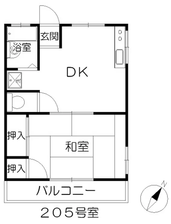 マルヨシコーポ 2階階 間取り