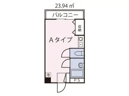 ドミール今池(ワンルーム/10階)の間取り写真