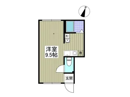 MQUARTO瑞江I(ワンルーム/1階)の間取り写真