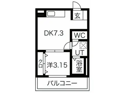 FSTYLE八尾・太田5丁目(1DK/2階)の間取り写真