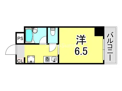 リヴァージュ須磨(1K/1階)の間取り写真