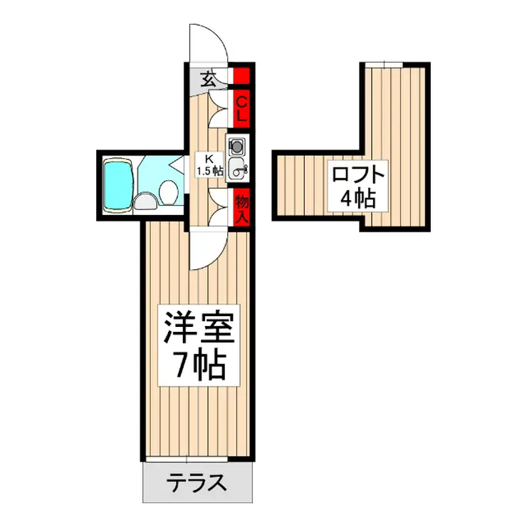 リベラル志木 1階階 間取り