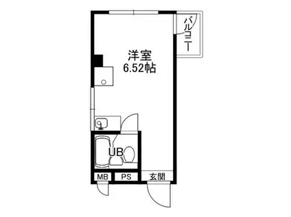 サニーパレスザウエスト(ワンルーム/2階)の間取り写真