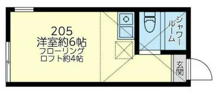 ユナイト本牧ロジータの瞳 2階階 間取り