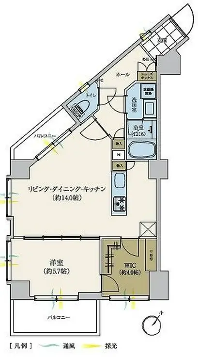 シャルムコート東日本橋 3階階 間取り