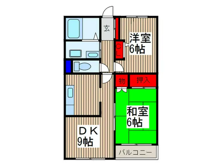 アムール武蔵浦和 2階階 間取り