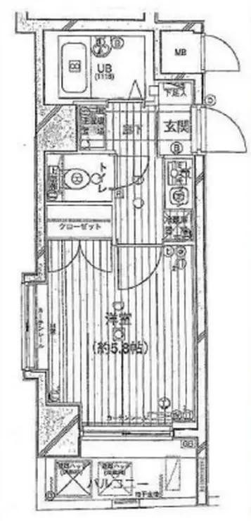 メインステージ早稲田 4階階 間取り