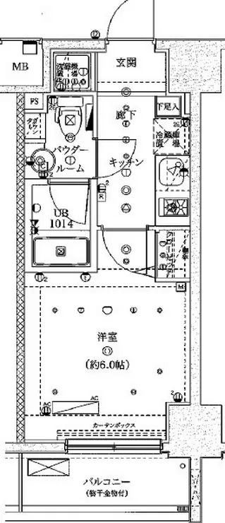 スパシエロッサ池袋 2階階 間取り