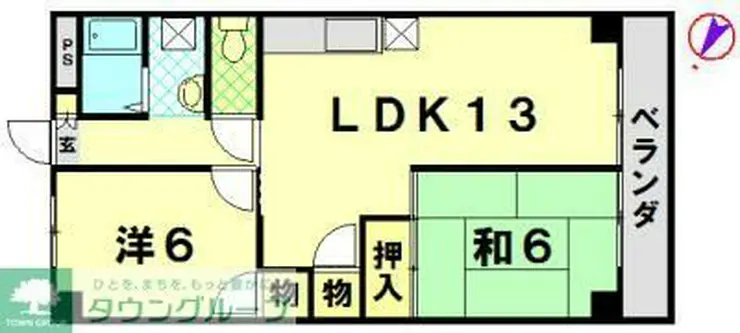 浅間台ハイホーム 2階階 間取り