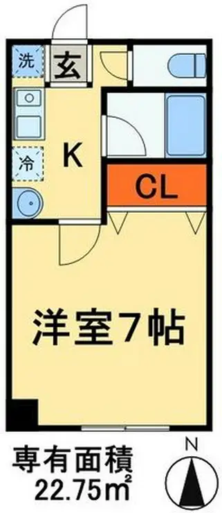 ヴァンベール稲毛 2階階 間取り