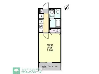 T&Fレジデンス南林間A(1K/1階)の間取り写真